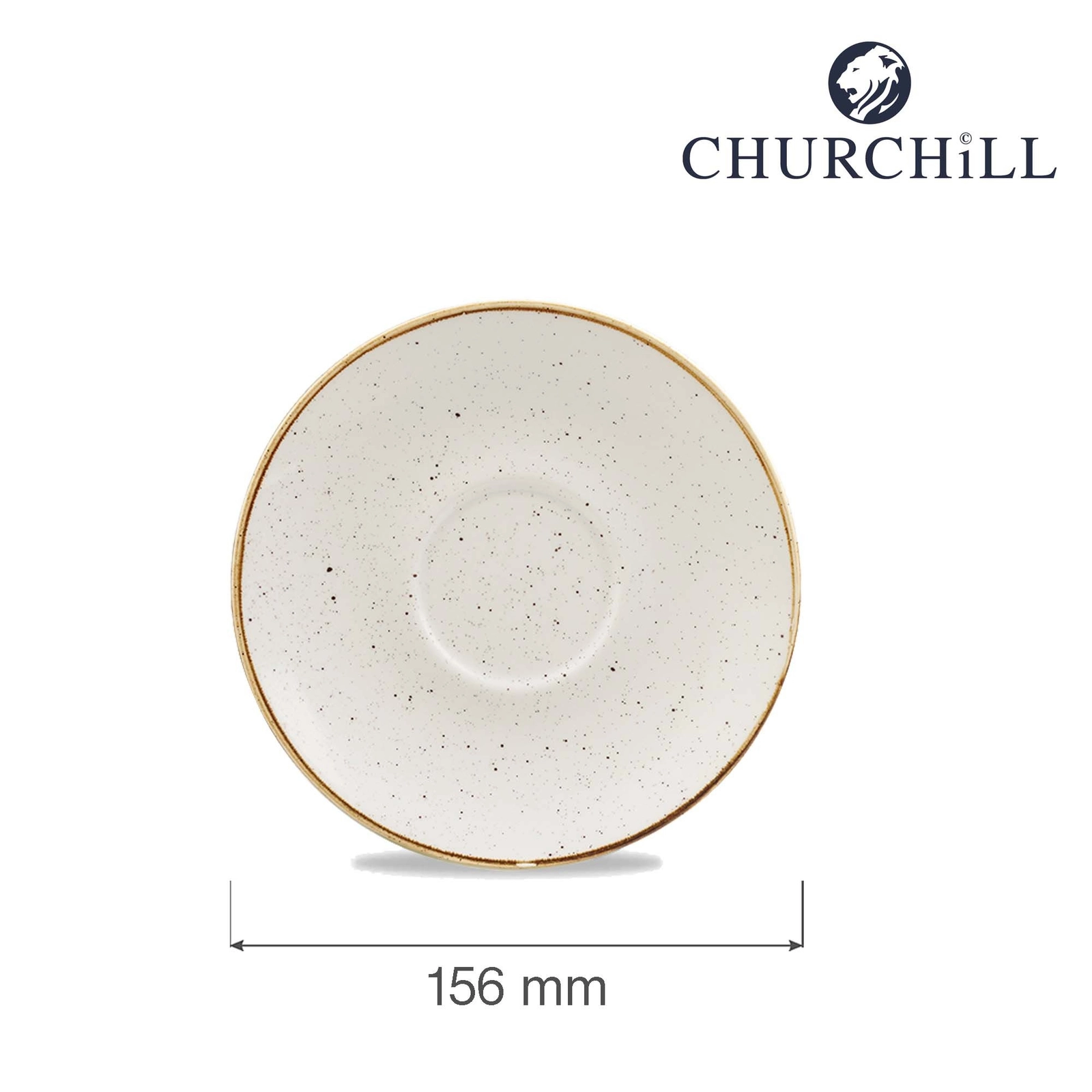 Spodek, Ø156 mm | CHURCHILL, Stonecast Barley White