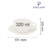 Filiżanka elegancka, 320 ml | PORLAND, Dove