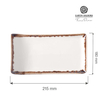 Talerz serwingowy, 215×180 mm, kremowy | FINE DINE, Vanilla