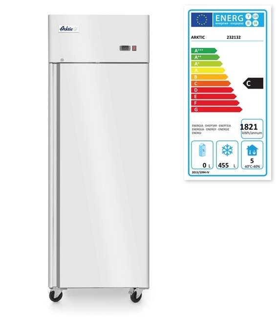 Szafa mroźnicza 1-drzwiowa, 670 l, 230V, 0,600 kW, 730x800x2096 mm | ARKTIC, 232132