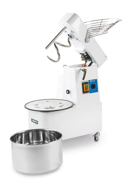 Mikser spiralny z podnoszoną głowicą i wyjmowaną dzieżą, 32 l, 435x750x810 mm, 400V/1,1 kW | PRISMAFOOD, 1I054035