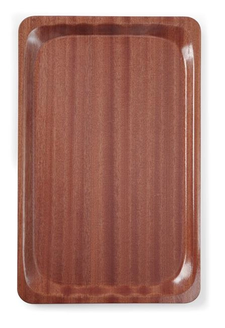 Taca prostokątna do serwowania laminowana GN 1/1 325x530 mm antypoślizgowa, mahoniowa | HENDI, 507216