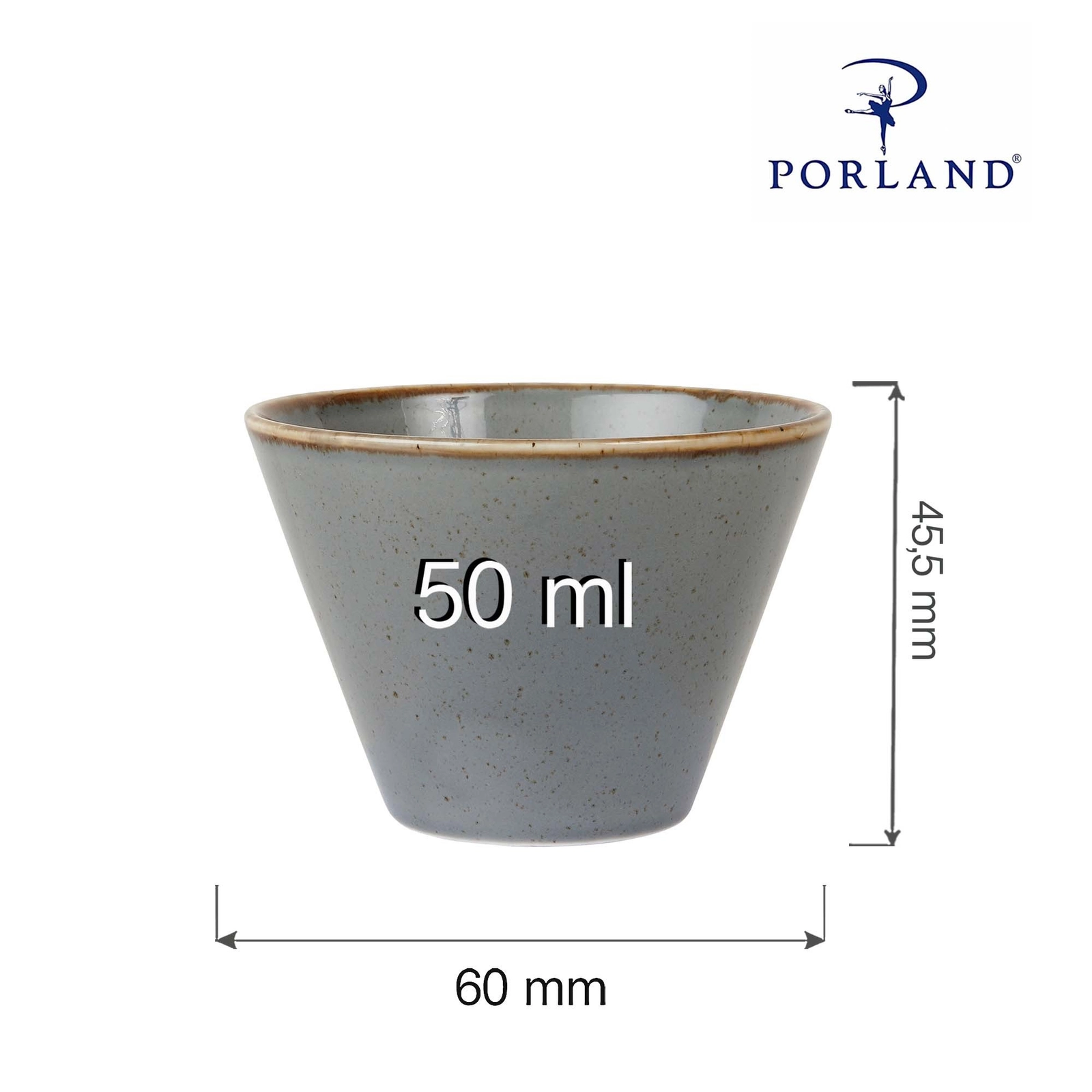 Miska stożkowa, 50 ml | PORLAND, Seasons Stone