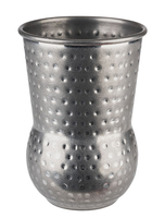 Pucharek do koktajli ze stali nierdzewnej 0,4 l, stalowy, młotkowany | APS, JulepMug