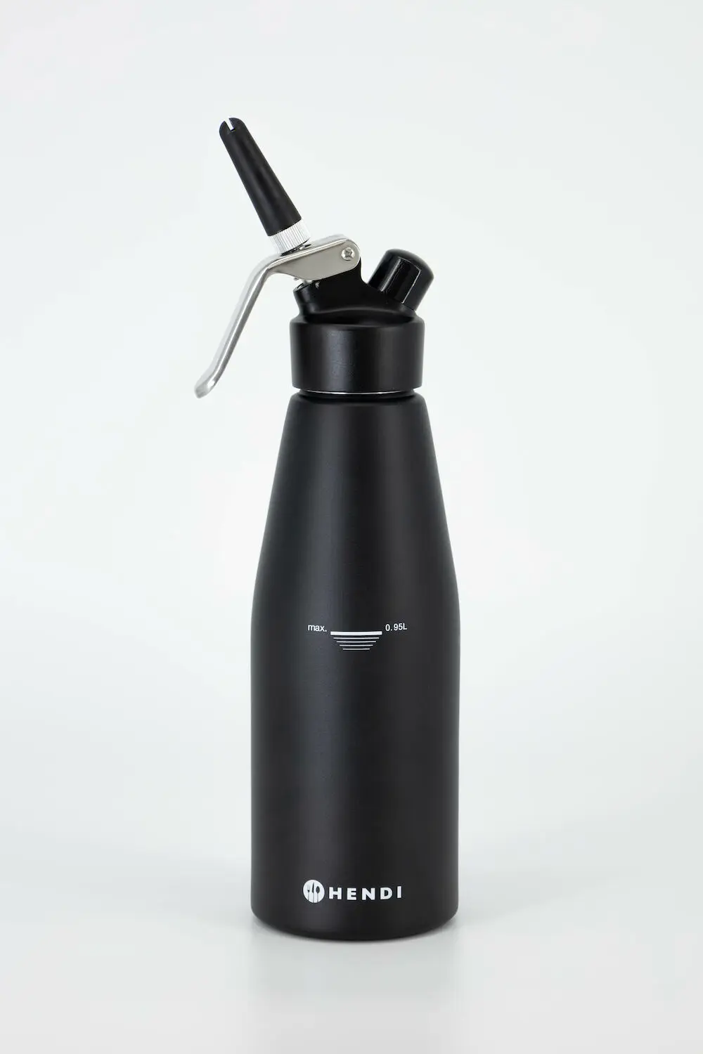 Syfon do bitej śmietany, 0,95 l, czarny | HENDI, Kitchen Line