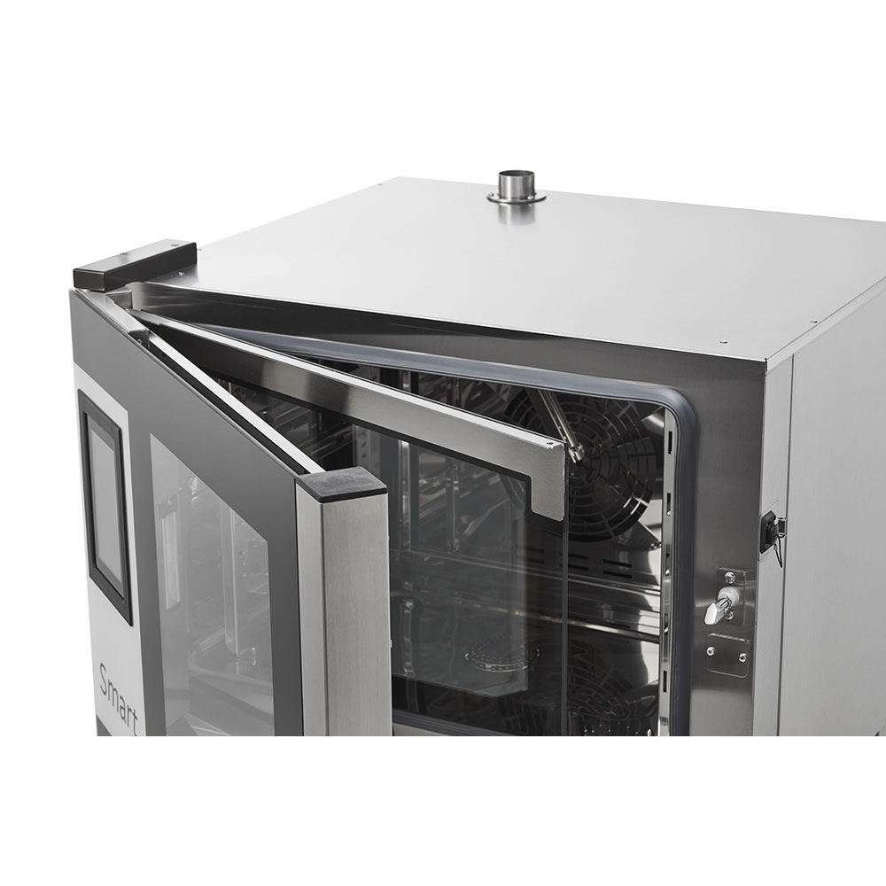 Piec konwekcyjno-parowy 7xGN 1/1, dotykowy, gazowy, 14 kW, 790x960x850 mm | STALGAST, SmartCook