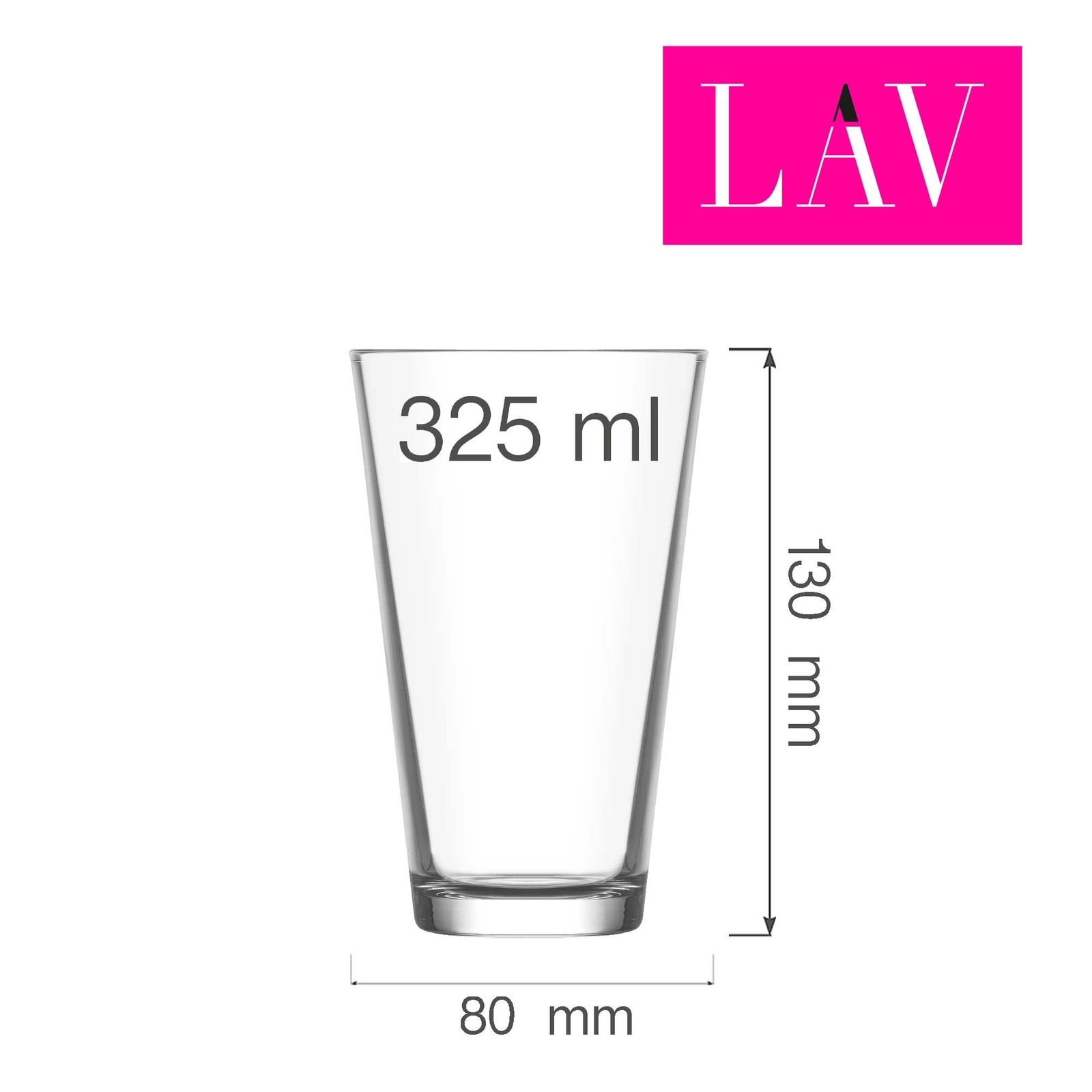Szklanka wysoka long drink, 325 ml | LAV, Hera