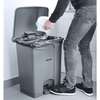 Pojemnik na odpady z pedałem, 68 l, 510×420×680 mm | AMERBOX, 691151