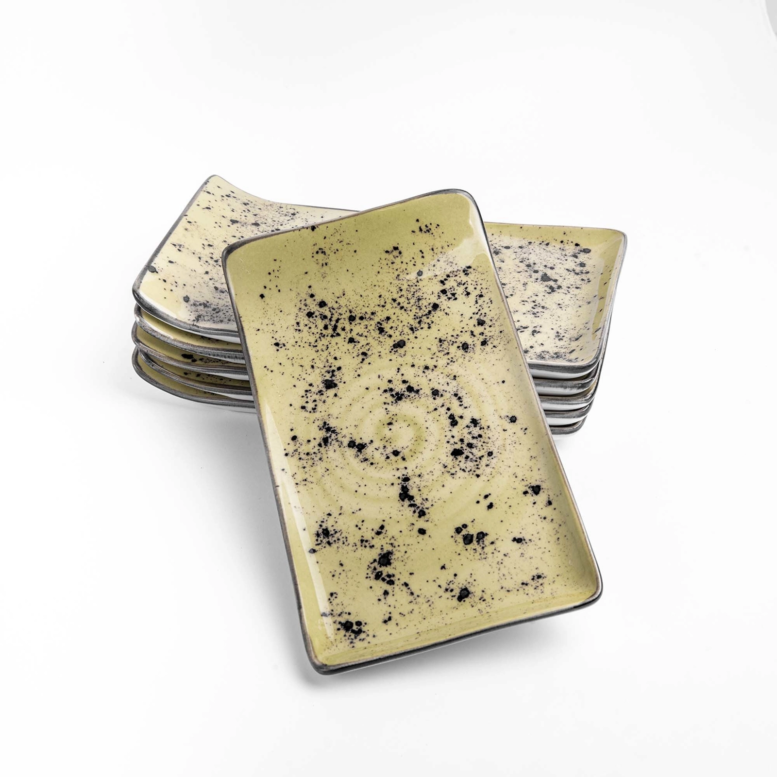 Talerz serwingowy, 215x120 mm, zielony | FINE DINE, Olive