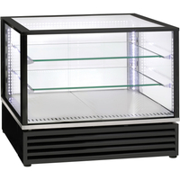 Witryna chłodnicza nastawna, cukiernicza, LED, czarna, 170 l, 0.39 kW, 230 V, 785×650×735 mm | ROLLER GRILL, 777470