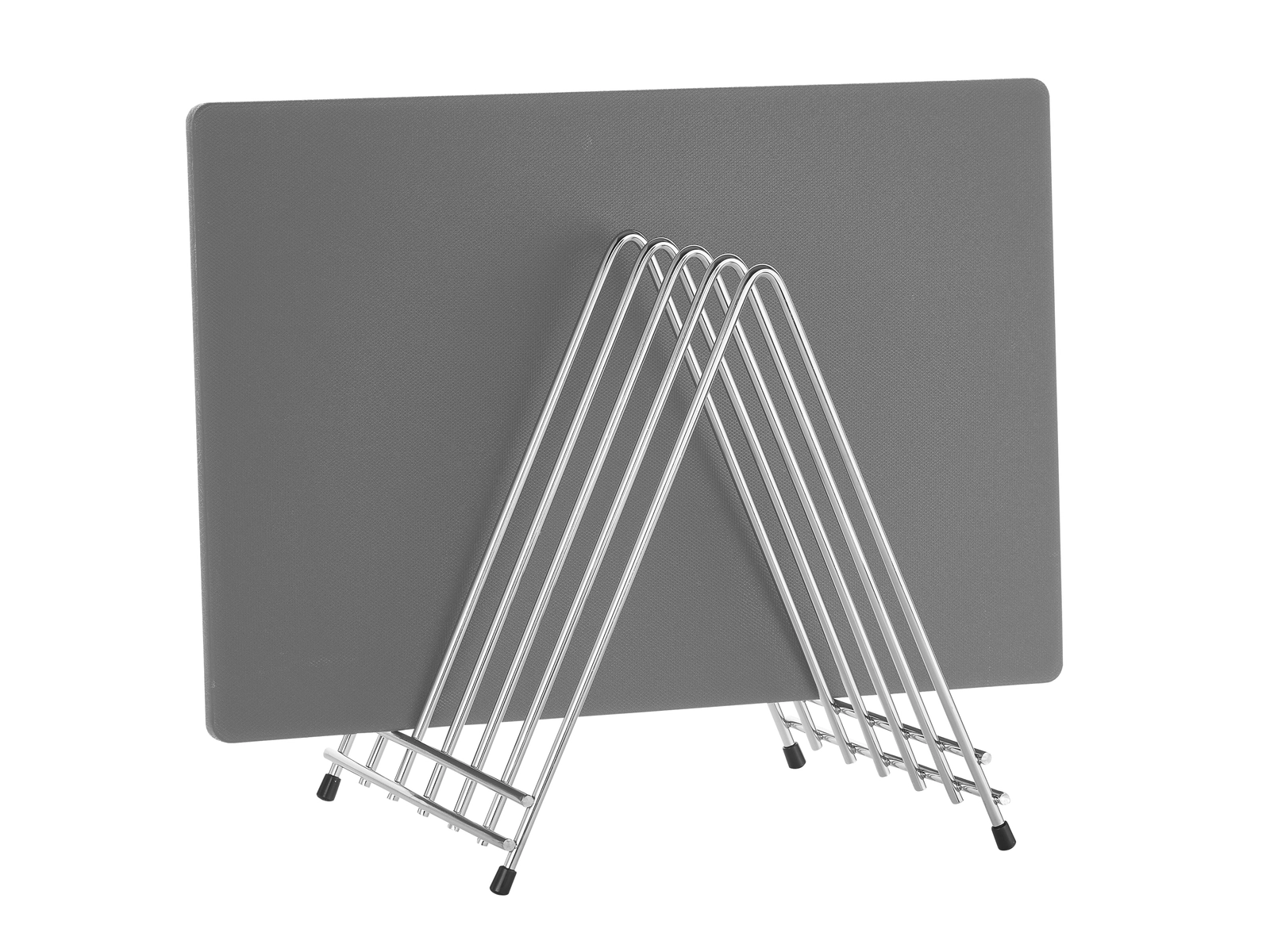 Stojak na 6 desek ze stali nierdzewnej 230x310x270 mm | TECHNICA, Silver Line