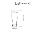 Szklanka do piwa, 330 ml | LAV, Belfast