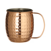 Kubek Moscow Mule młotkowany, miedziany, 500 ml, Ø97×100 mm | BAR UP, 596975