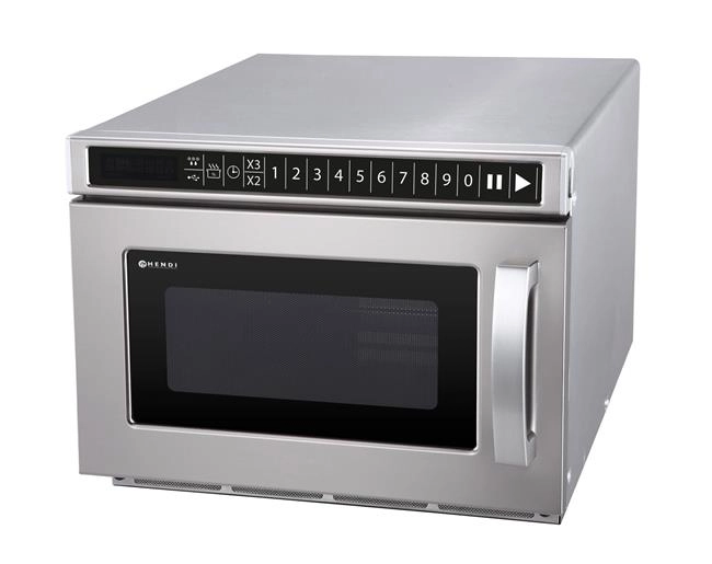 Kuchenka mikrofalowa programowalna z USB, 1,8 kW, 230 V, 560×419×336 mm | HENDI, 281376