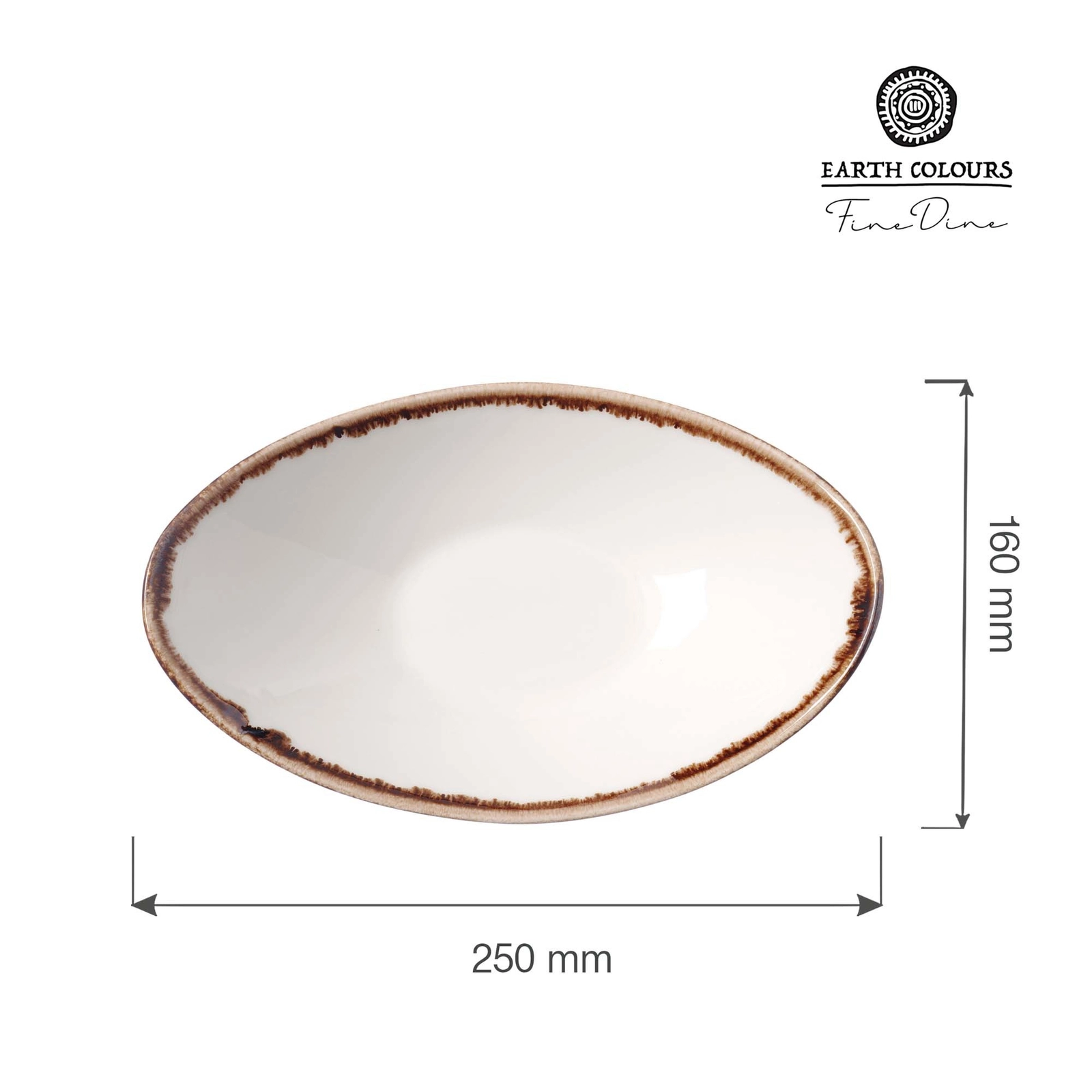 Miska łódka, 250×160 mm, pomarańczowa | FINE DINE, Vanilla