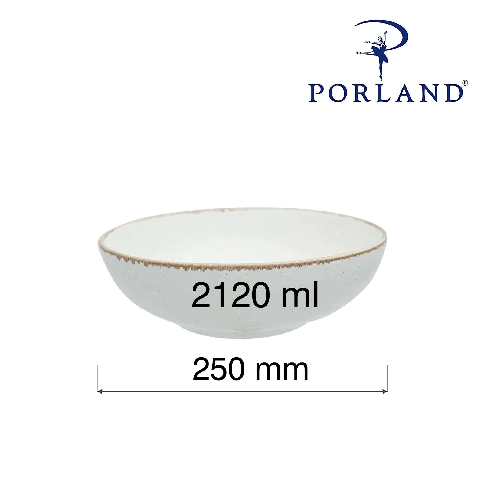 Miska bufetowa, Ø250 mm, beżowa | PORLAND, Seasons Sand