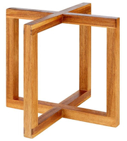 Stojak bufetowy 200x200x175 mm, z drewna | APS, Wood