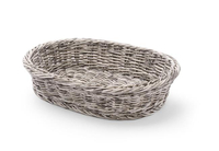 Koszyk na pieczywo, owalny, 320x230x70 mm, jasnoszary | HENDI, 426647