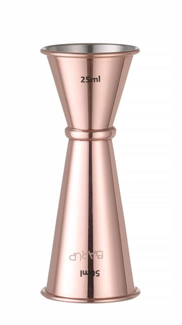 Miarka barmańska Jigger 30/50 ml, miedziana, ⌀45x114 mm | BARUP, 593332