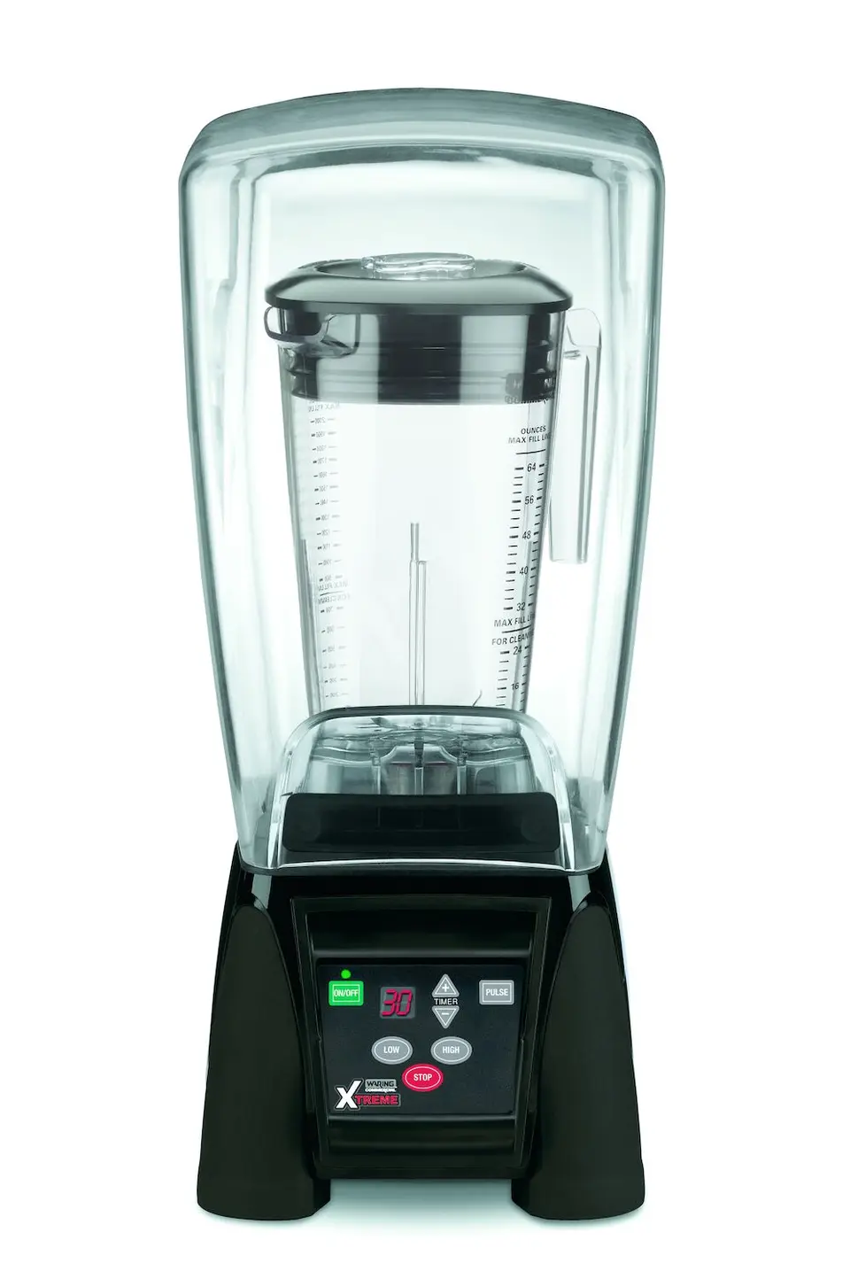Blender barmański z obudową wyciszającą, czarny, 1,9 l, 230V, 1,56 kW, 216x235x470 mm | WARING, XTREME