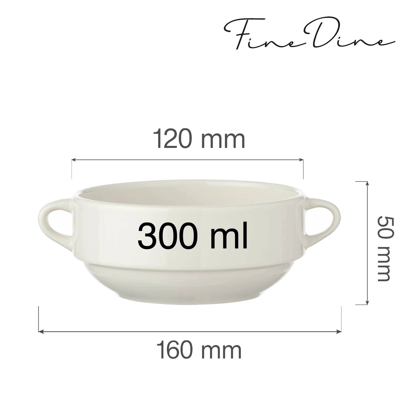 Bulionówka, 300 ml, Ø120 mm | FINE DINE, Crema