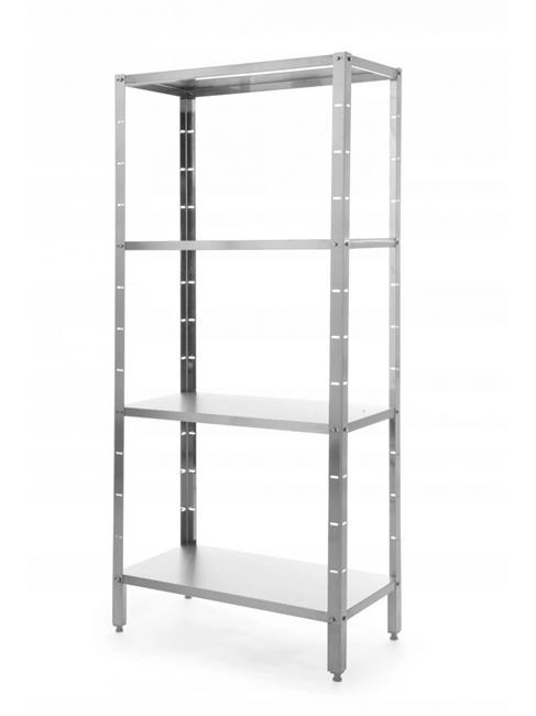 Regał magazynowy 4 półki pełne, skręcany, 1000x400x1800 mm | REVOLUTION, 812600