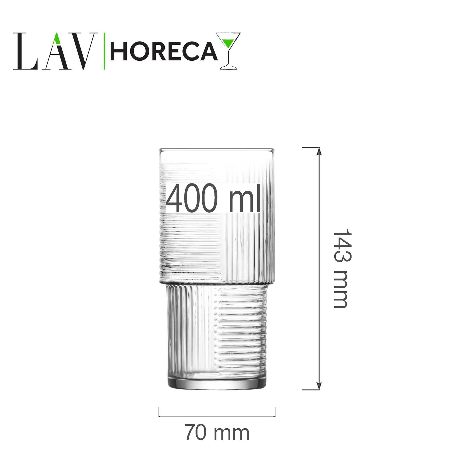 Szklanka wysoka, 400 ml | LAV, Istanbul