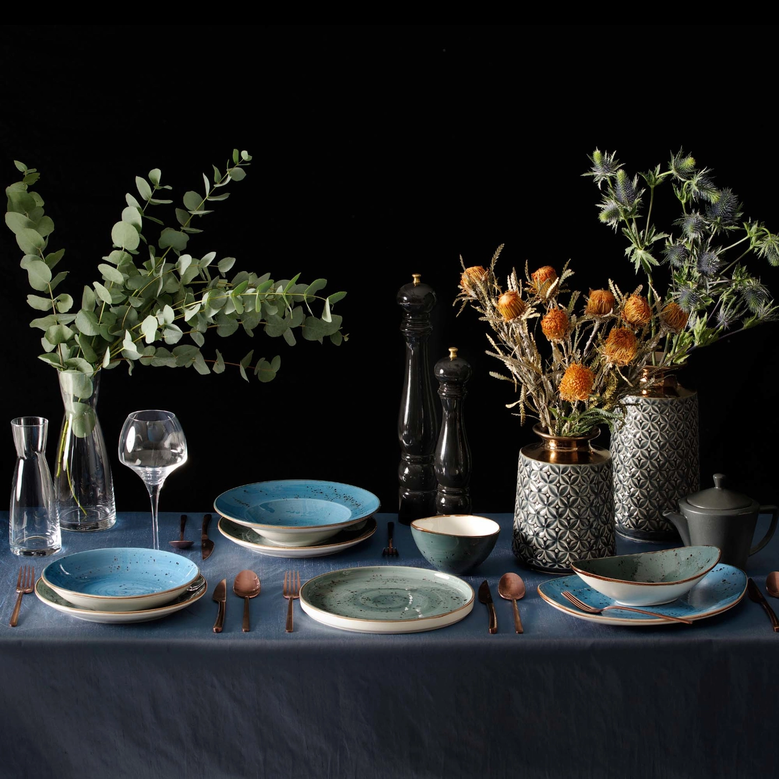 Talerz serwingowy, 215x90 mm, szary | FINE DINE, Arando