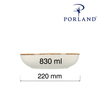 Miska płytka, Ø220 mm, beżowa | PORLAND, Seasons Sand