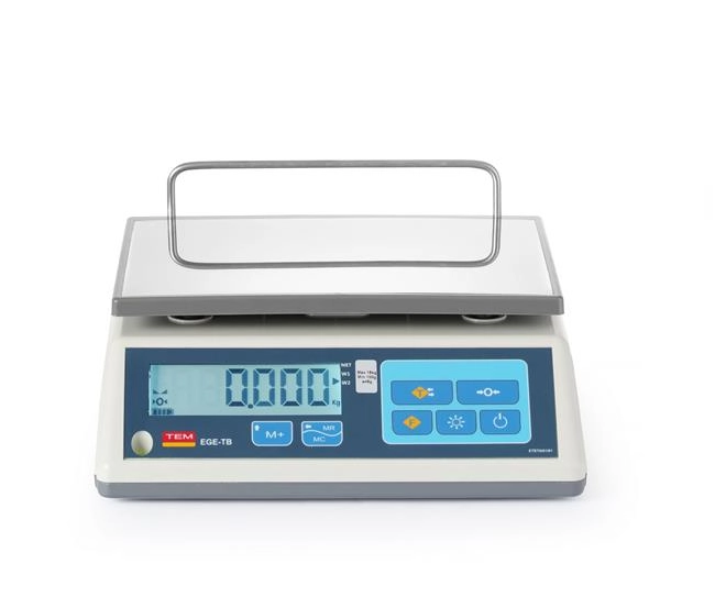 Waga sklepowa LCD z legalizacją, 15 kg, 325x320x160 mm | TEM, EGE