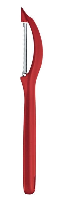 Obieraczka uniwersalna z ząbkowanym ostrzem, czerwona | VICTORINOX, 7.6075.1