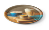 Taca do serwowania ⌀380 mm z nadrukiem "Tasty Coffee", antypoślizgowa | HENDI, 507971