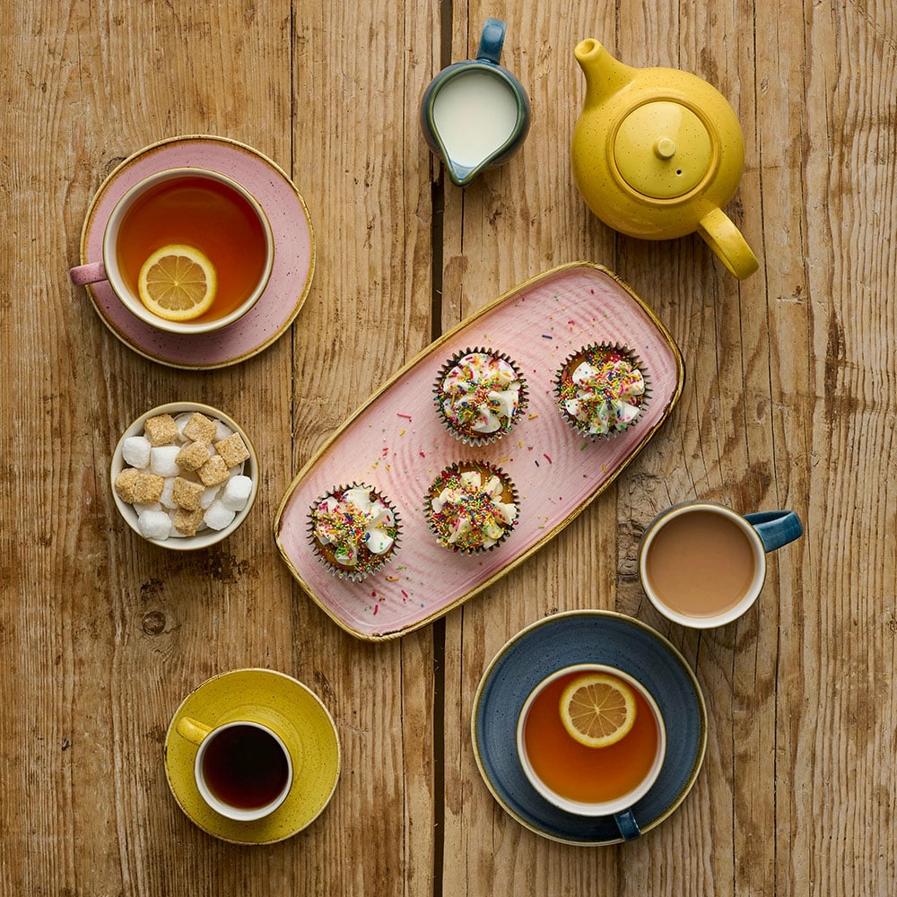Filiżanka cappuccino Ø110 mm, 340 ml, różowa | CHURCHILL, Stonecast Petal Pink