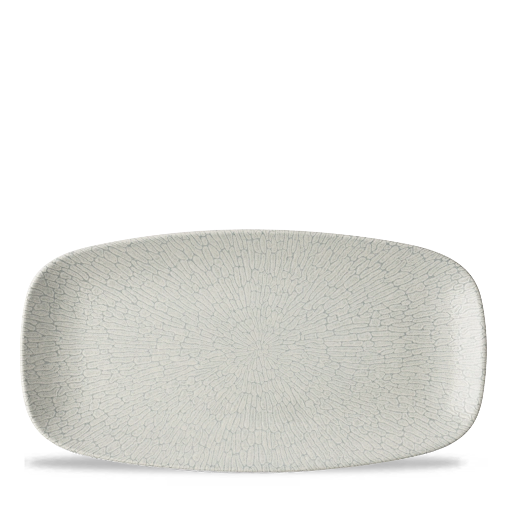 Talerz podłużny, 300×150 mm, szary | CHURCHILL, Delta Grey