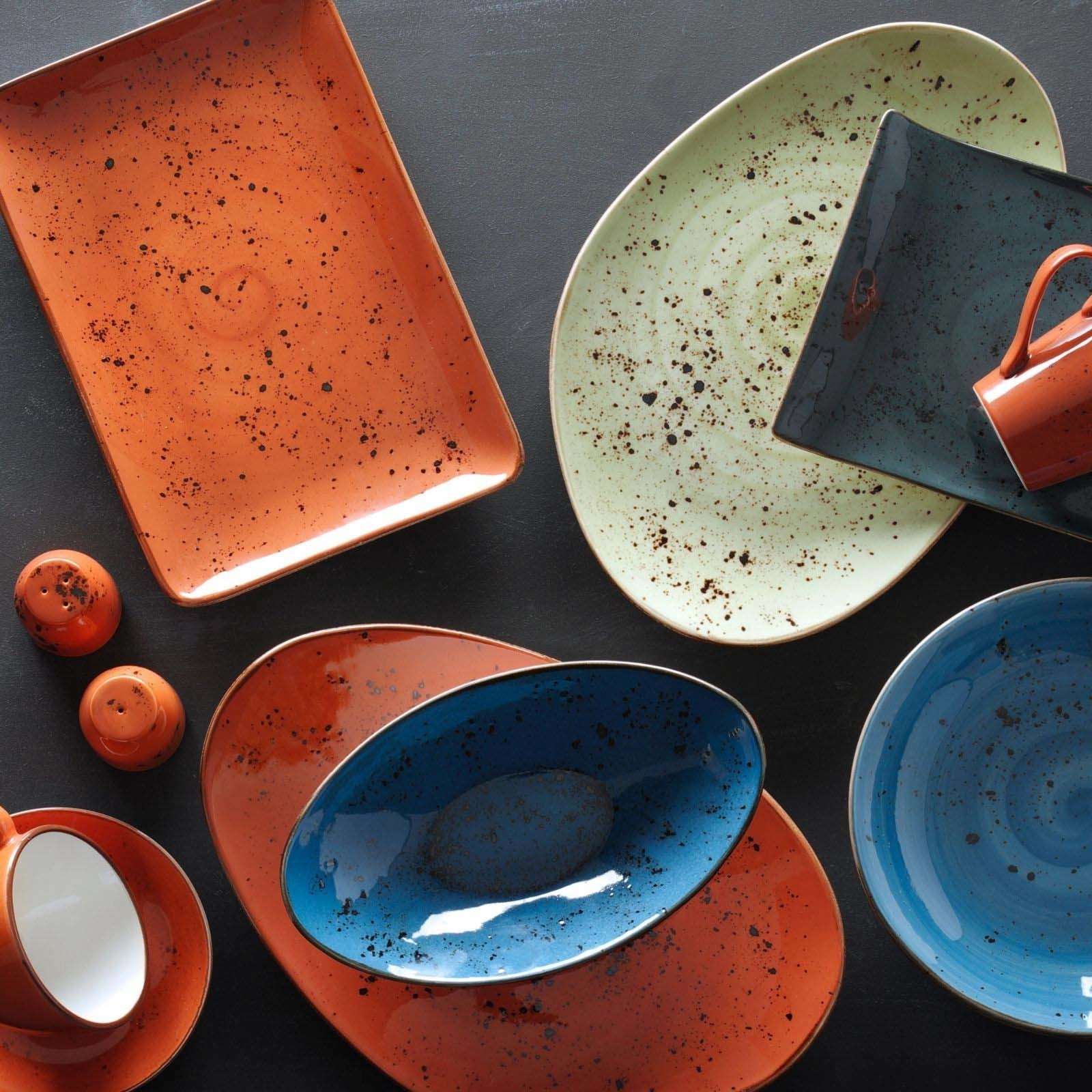Talerz z wysokim rantem Ø210 mm, szary | FINE DINE, Arando
