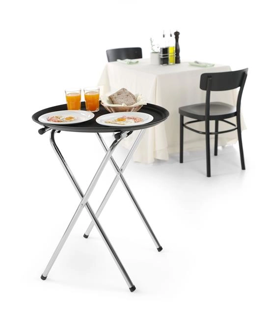 Taca owalna poliestrowa XL 735x600 mm, czarna | HENDI, 508831