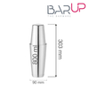 Shaker bostoński Tin-on-Tin, 0,8 l, Ø90×303 mm, srebrny | BAR UP, 596401