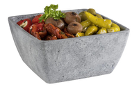 Kwadratowa misa 1,5 l 190×190×90 mm, szara | APS, Element
