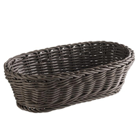 Koszyk owalny z polipropylenu 280x160x80 mm, brązowy | APS, Profi Line
