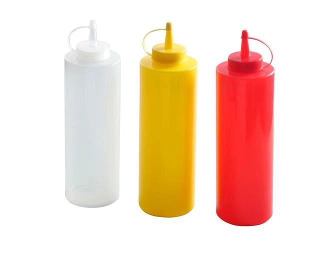 Dyspensery do zimnych sosów, zestaw 3 szt., 0,7 l, ⌀70x240 mm | HENDI, 557952