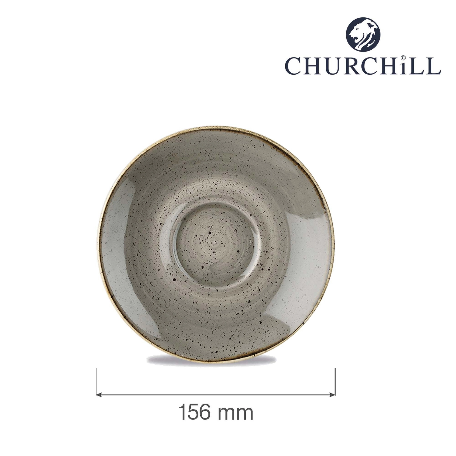 Spodek, Ø156 mm | CHURCHILL, Stonecast Peppercorn Grey