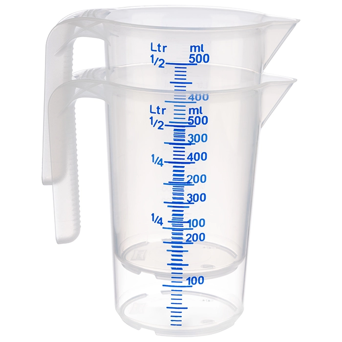 Miarka z polipropylenu z podziałką 0,5 l | APS, 30061