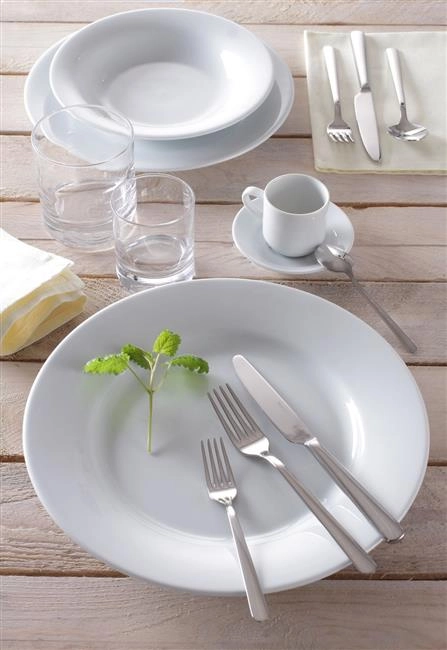 Talerz płytki z porcelany, ø300 mm | HENDI, Optima