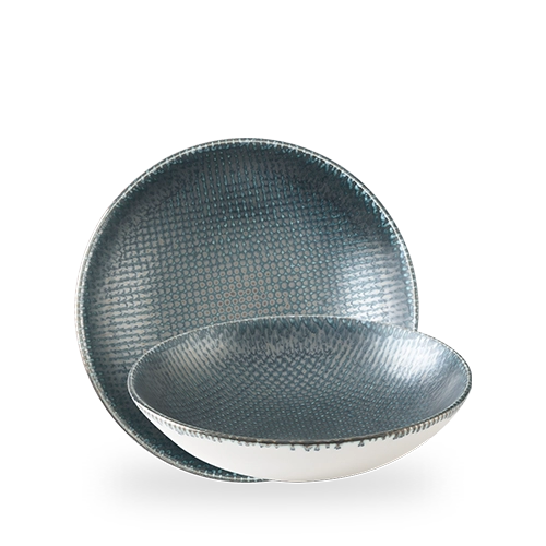 Miska coupe Ø250 mm, niebieska | CHURCHILL, Astro Metallic Blue