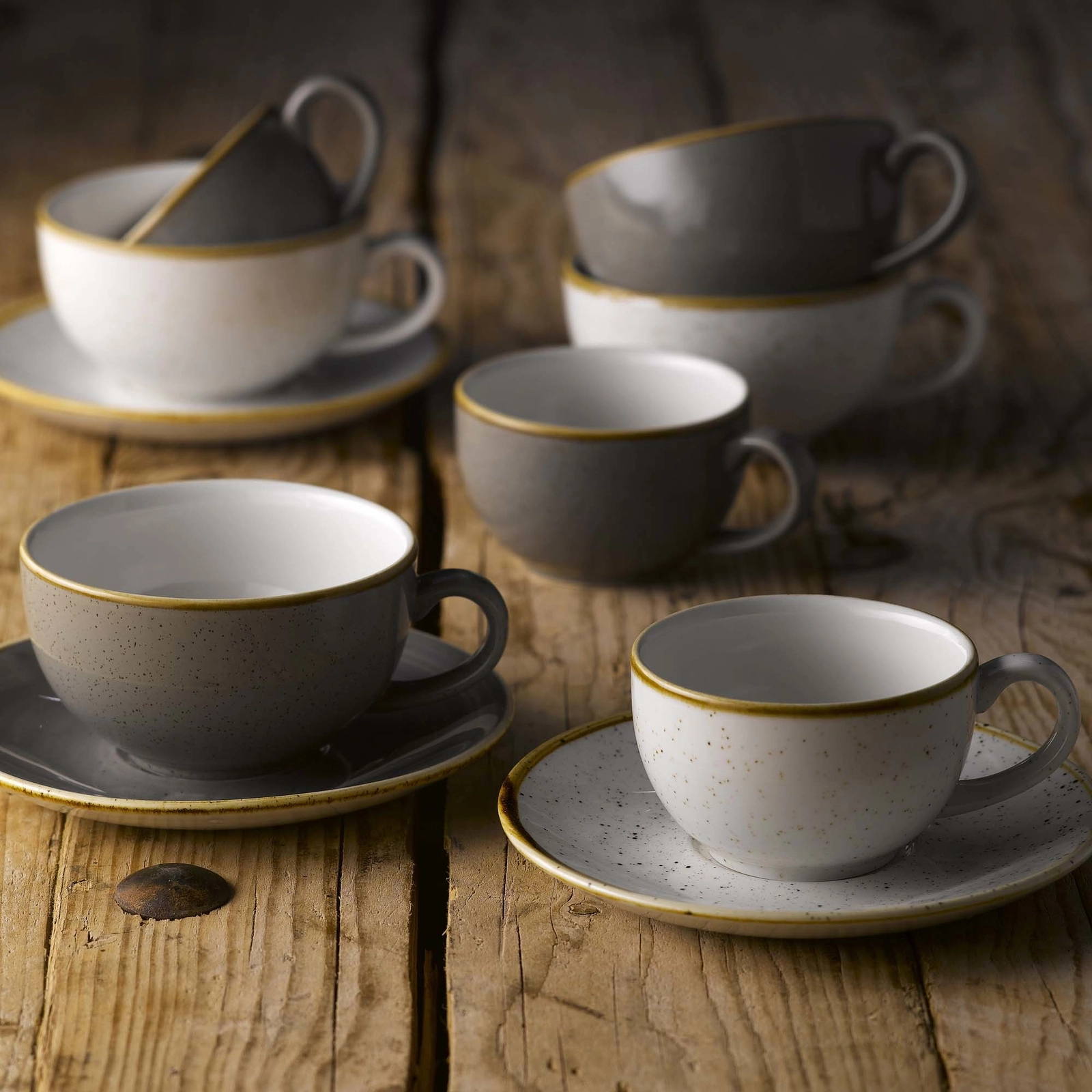 Filiżanka cappuccino, 340 ml | CHURCHILL, Stonecast Barley White