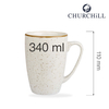 Kubek, 340 ml | CHURCHILL, Stonecast Barley White
