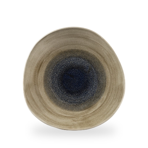 Talerz płytki o organicznym kształcie, Ø286 mm | CHURCHILL, Stonecast Aqueous Lagoon
