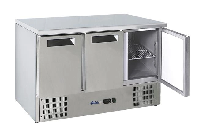 Stół chłodniczy 3-drzwiowy, 219 l, 220-240V, 0,152 kW, 1365x700x855 mm | ARKTIC, 236147