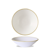 Misa głęboka coupe, Ø200 mm, 750 ml | CHURCHILL, Stonecast Barley White