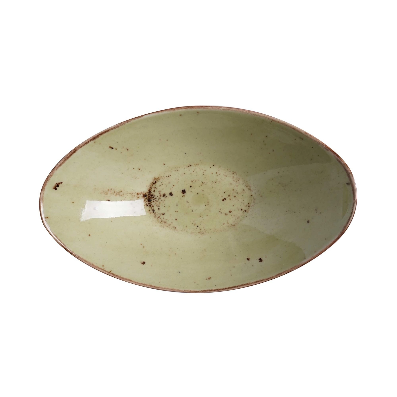 Miska łódka, 250x160 mm, zielona | FINE DINE, Olive